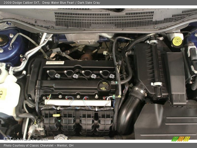 Deep Water Blue Pearl / Dark Slate Gray 2009 Dodge Caliber SXT