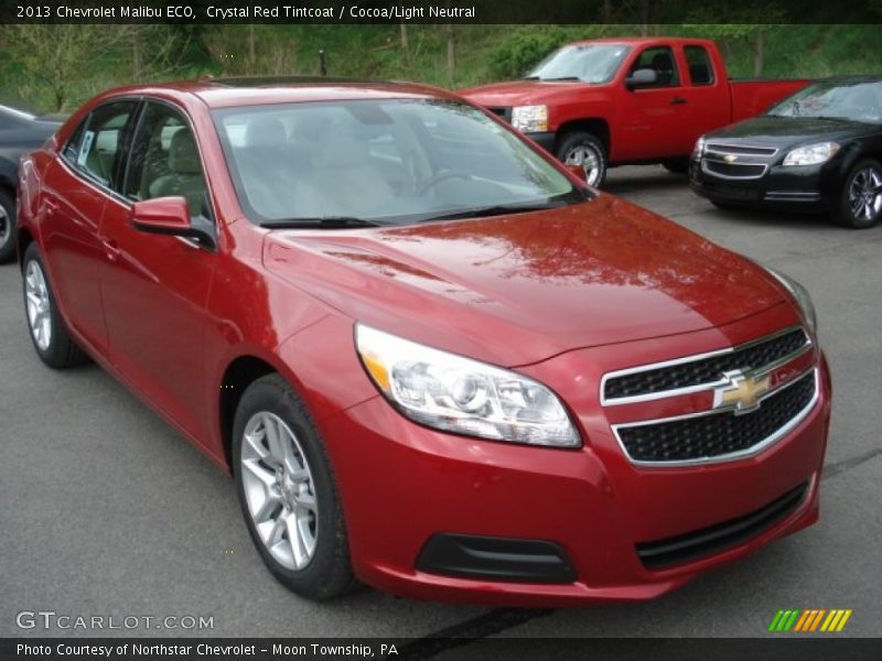 Crystal Red Tintcoat / Cocoa/Light Neutral 2013 Chevrolet Malibu ECO