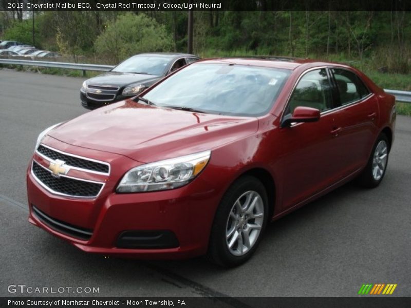 Crystal Red Tintcoat / Cocoa/Light Neutral 2013 Chevrolet Malibu ECO
