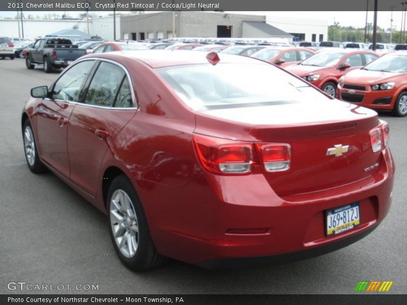 Crystal Red Tintcoat / Cocoa/Light Neutral 2013 Chevrolet Malibu ECO