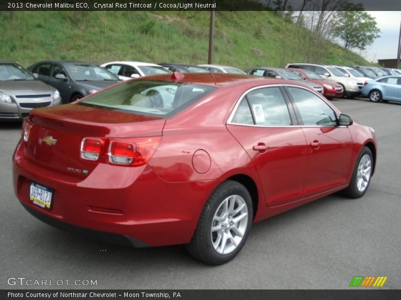 Crystal Red Tintcoat / Cocoa/Light Neutral 2013 Chevrolet Malibu ECO
