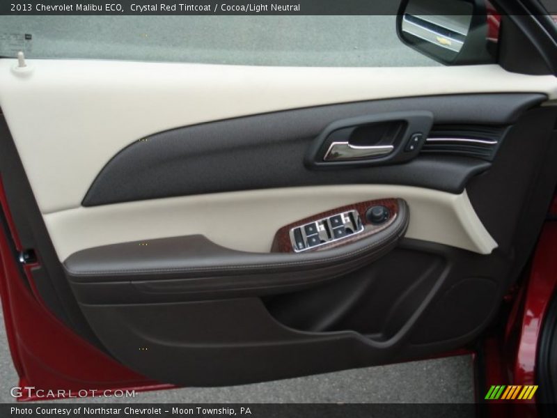 Crystal Red Tintcoat / Cocoa/Light Neutral 2013 Chevrolet Malibu ECO
