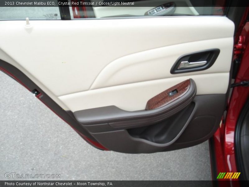 Crystal Red Tintcoat / Cocoa/Light Neutral 2013 Chevrolet Malibu ECO