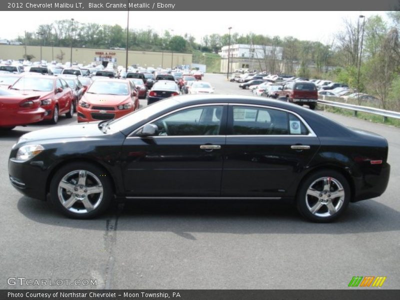 Black Granite Metallic / Ebony 2012 Chevrolet Malibu LT