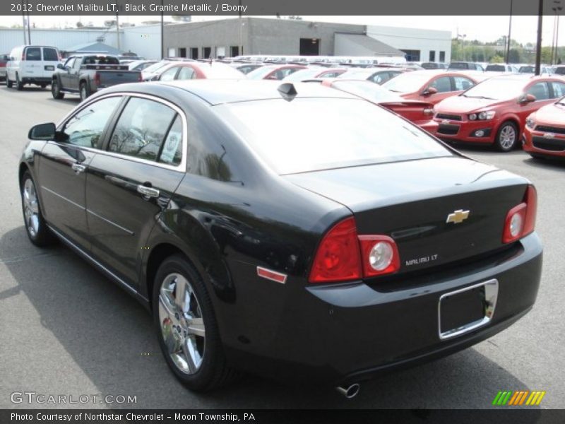 Black Granite Metallic / Ebony 2012 Chevrolet Malibu LT