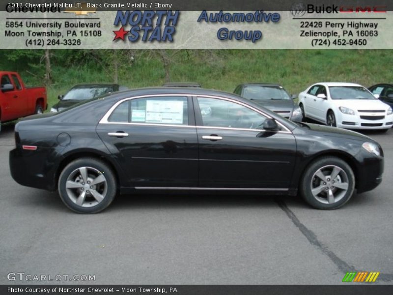 Black Granite Metallic / Ebony 2012 Chevrolet Malibu LT