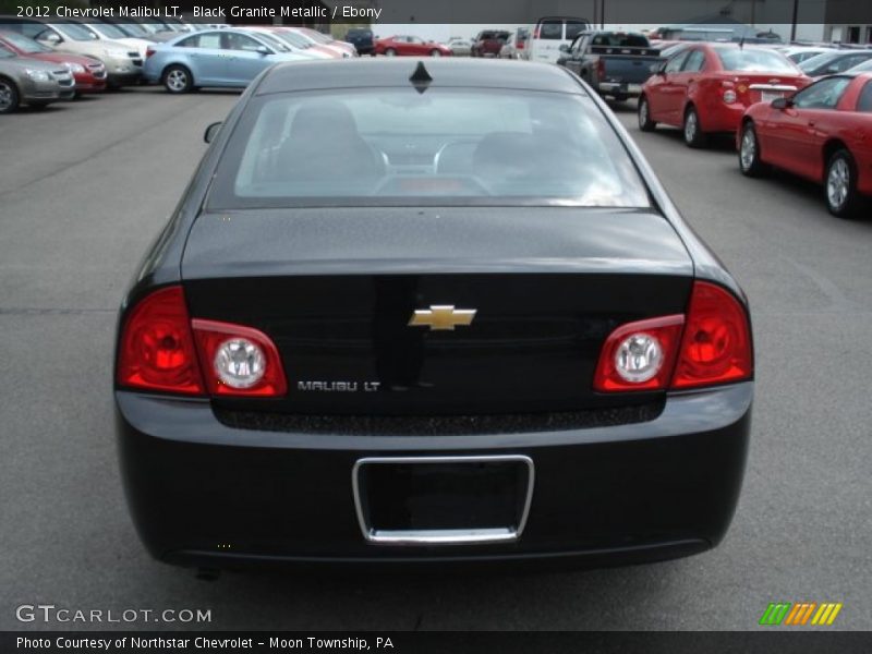 Black Granite Metallic / Ebony 2012 Chevrolet Malibu LT