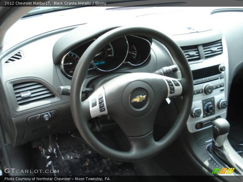 Black Granite Metallic / Ebony 2012 Chevrolet Malibu LT