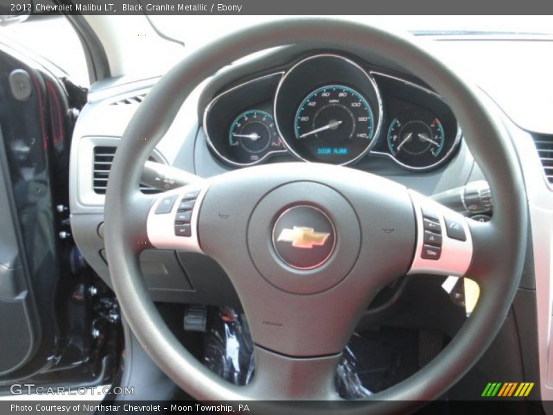 Black Granite Metallic / Ebony 2012 Chevrolet Malibu LT