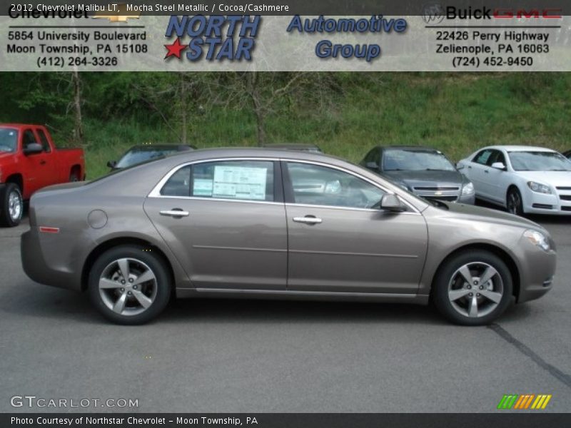 Mocha Steel Metallic / Cocoa/Cashmere 2012 Chevrolet Malibu LT