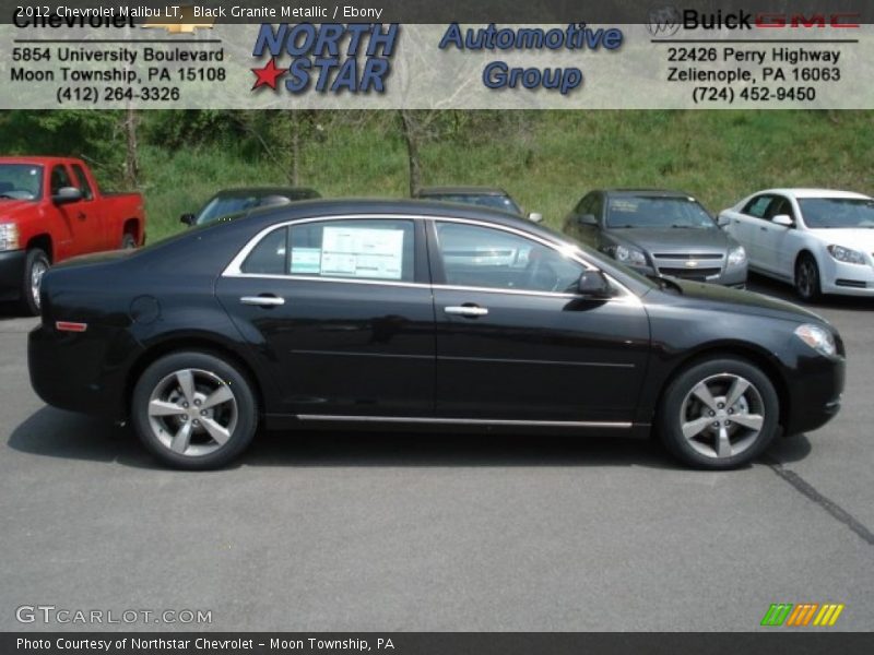 Black Granite Metallic / Ebony 2012 Chevrolet Malibu LT