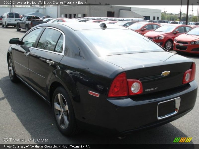 Black Granite Metallic / Ebony 2012 Chevrolet Malibu LT