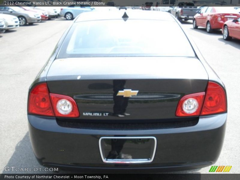 Black Granite Metallic / Ebony 2012 Chevrolet Malibu LT