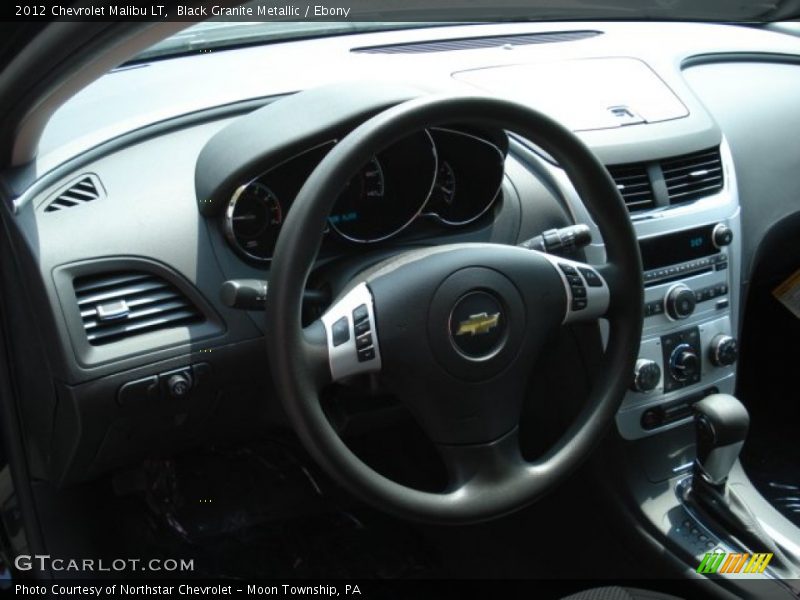 Black Granite Metallic / Ebony 2012 Chevrolet Malibu LT