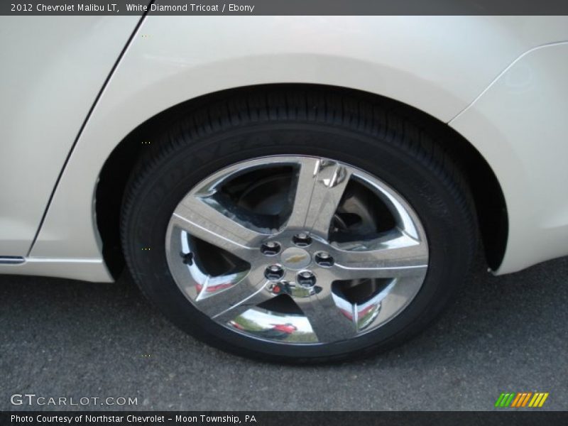 White Diamond Tricoat / Ebony 2012 Chevrolet Malibu LT