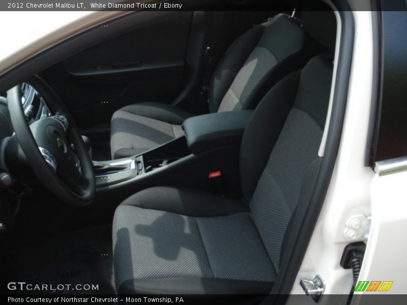 White Diamond Tricoat / Ebony 2012 Chevrolet Malibu LT