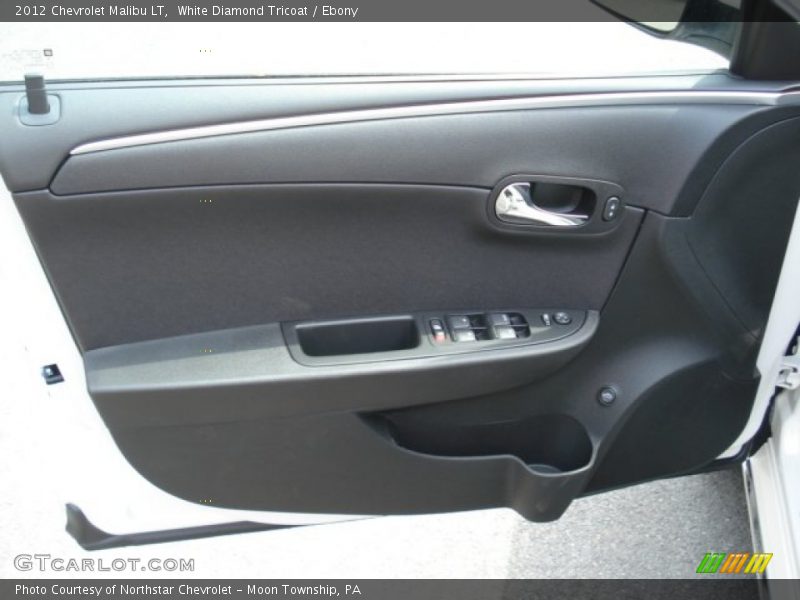 White Diamond Tricoat / Ebony 2012 Chevrolet Malibu LT