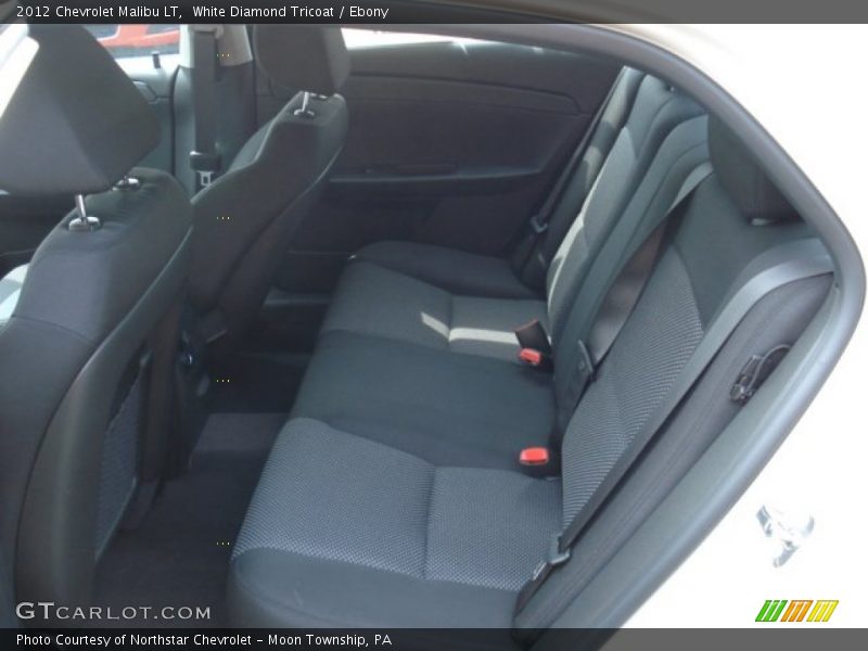 White Diamond Tricoat / Ebony 2012 Chevrolet Malibu LT