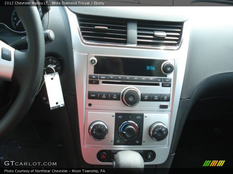 White Diamond Tricoat / Ebony 2012 Chevrolet Malibu LT