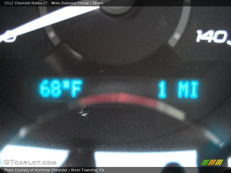 White Diamond Tricoat / Ebony 2012 Chevrolet Malibu LT