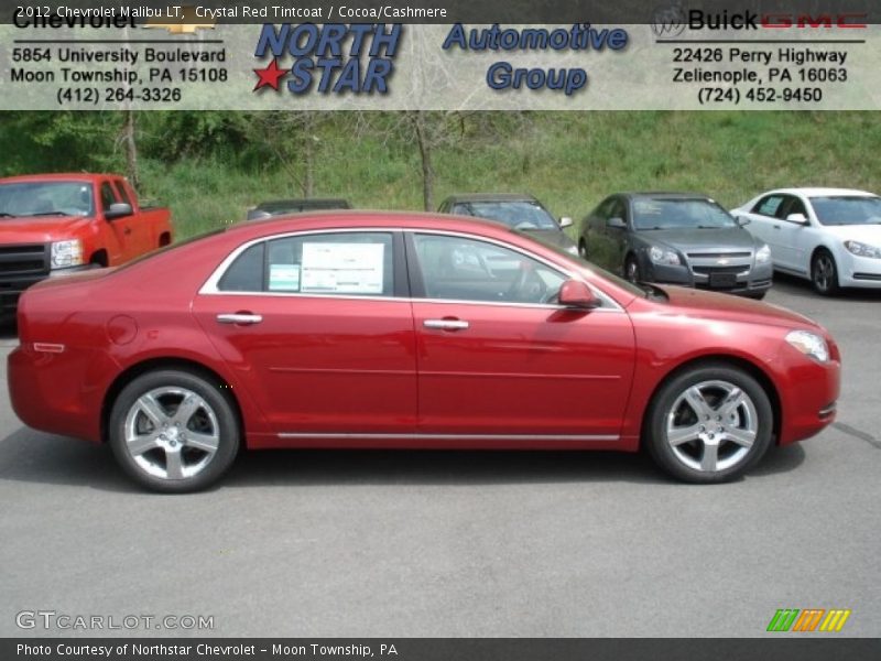 Crystal Red Tintcoat / Cocoa/Cashmere 2012 Chevrolet Malibu LT