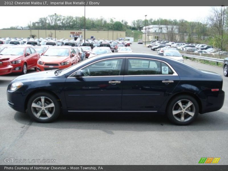 Imperial Blue Metallic / Ebony 2012 Chevrolet Malibu LT