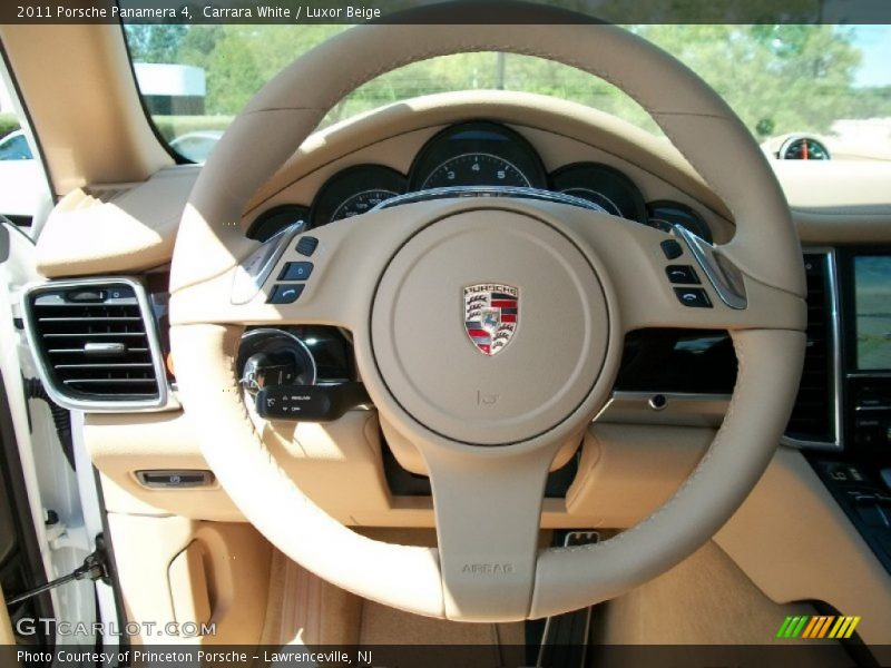 Carrara White / Luxor Beige 2011 Porsche Panamera 4