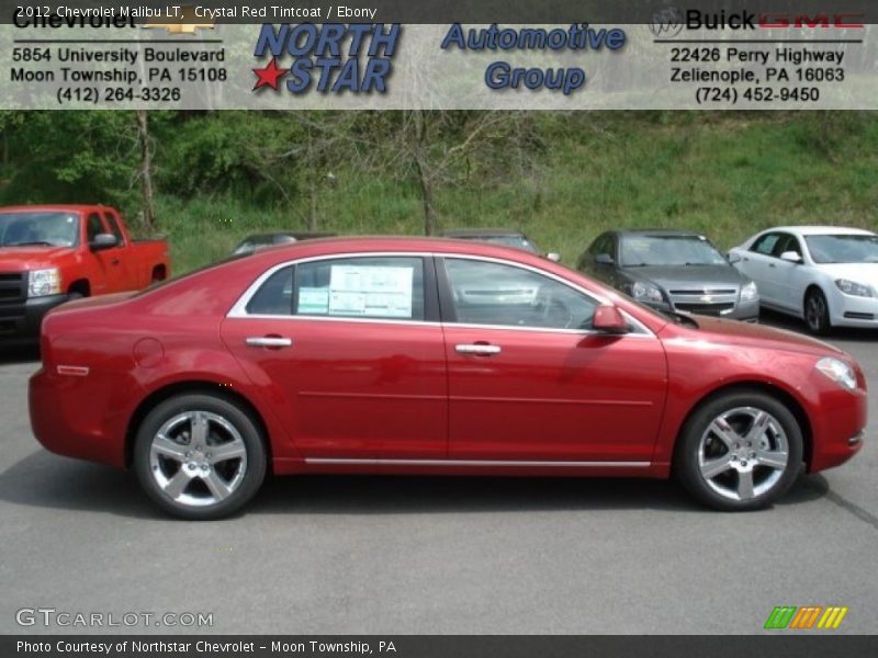 Crystal Red Tintcoat / Ebony 2012 Chevrolet Malibu LT