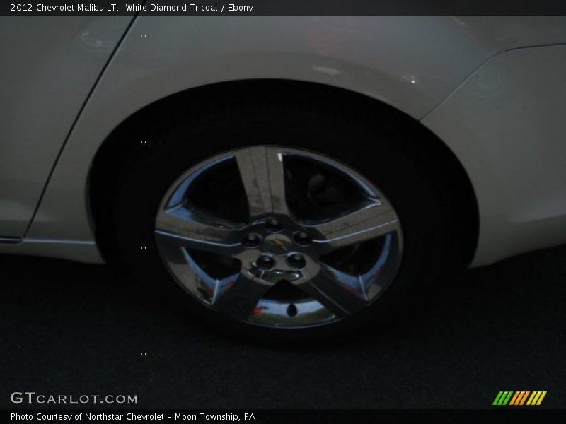 White Diamond Tricoat / Ebony 2012 Chevrolet Malibu LT