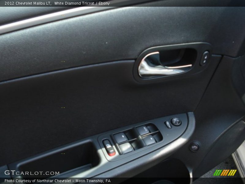 White Diamond Tricoat / Ebony 2012 Chevrolet Malibu LT
