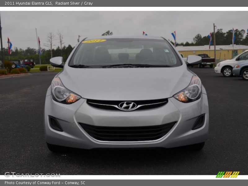 Radiant Silver / Gray 2011 Hyundai Elantra GLS