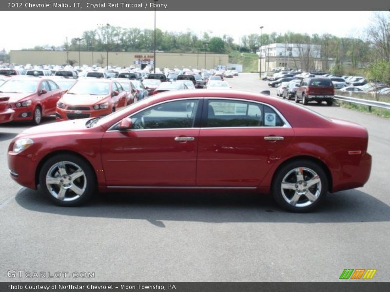 Crystal Red Tintcoat / Ebony 2012 Chevrolet Malibu LT