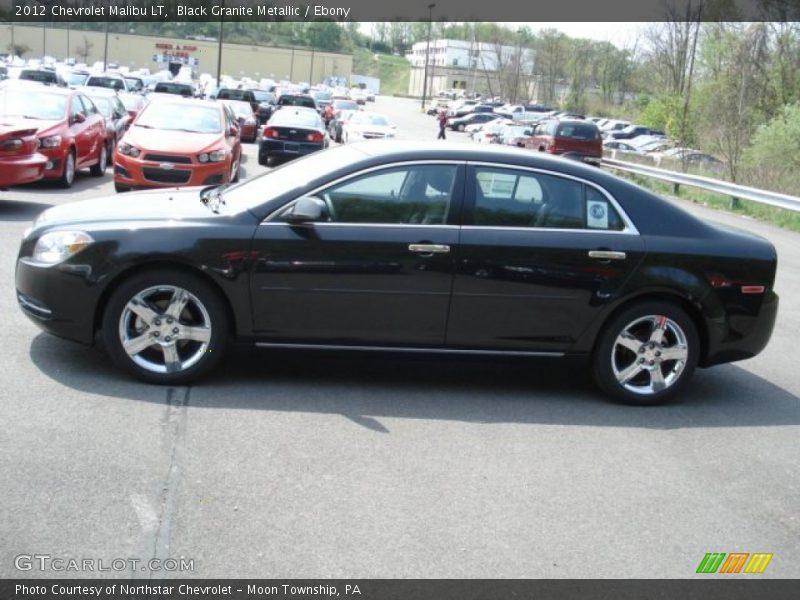 Black Granite Metallic / Ebony 2012 Chevrolet Malibu LT