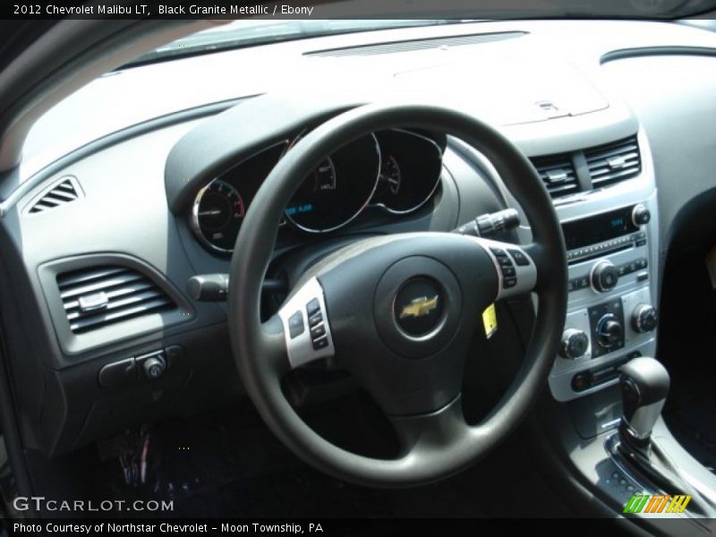 Black Granite Metallic / Ebony 2012 Chevrolet Malibu LT