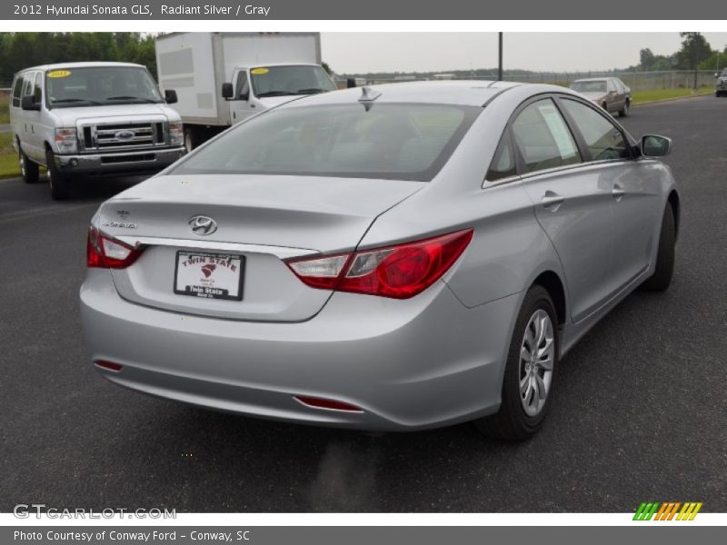 Radiant Silver / Gray 2012 Hyundai Sonata GLS