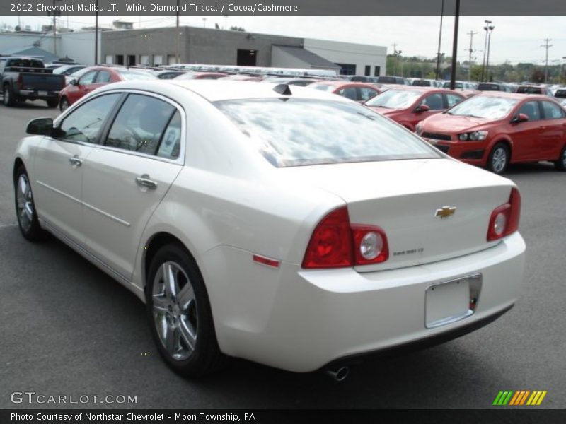 White Diamond Tricoat / Cocoa/Cashmere 2012 Chevrolet Malibu LT