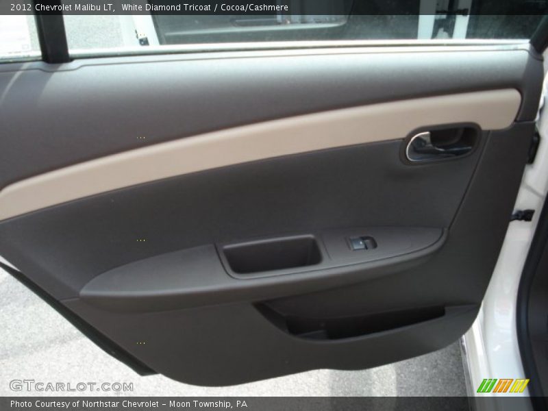 White Diamond Tricoat / Cocoa/Cashmere 2012 Chevrolet Malibu LT