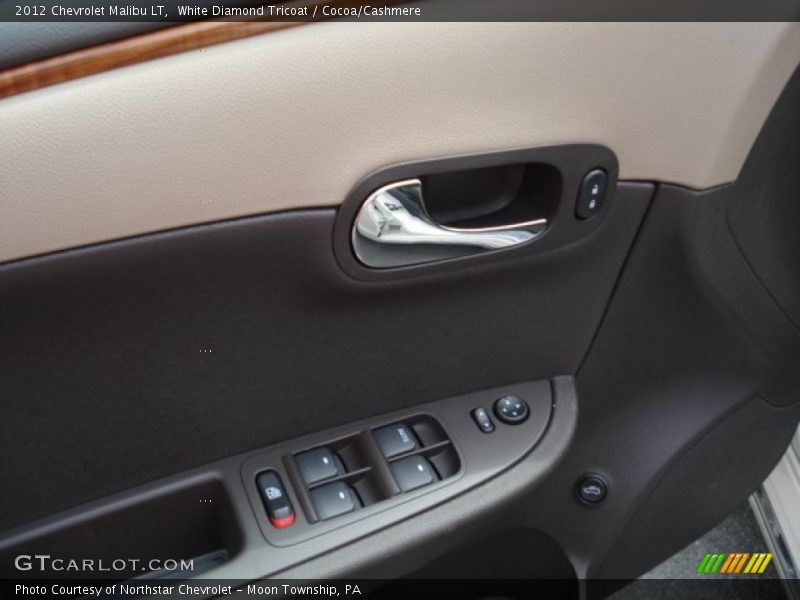 White Diamond Tricoat / Cocoa/Cashmere 2012 Chevrolet Malibu LT