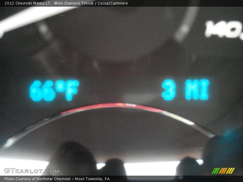 White Diamond Tricoat / Cocoa/Cashmere 2012 Chevrolet Malibu LT