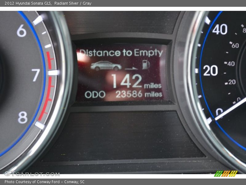 Radiant Silver / Gray 2012 Hyundai Sonata GLS