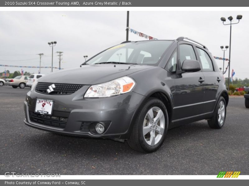 Azure Grey Metallic / Black 2010 Suzuki SX4 Crossover Touring AWD