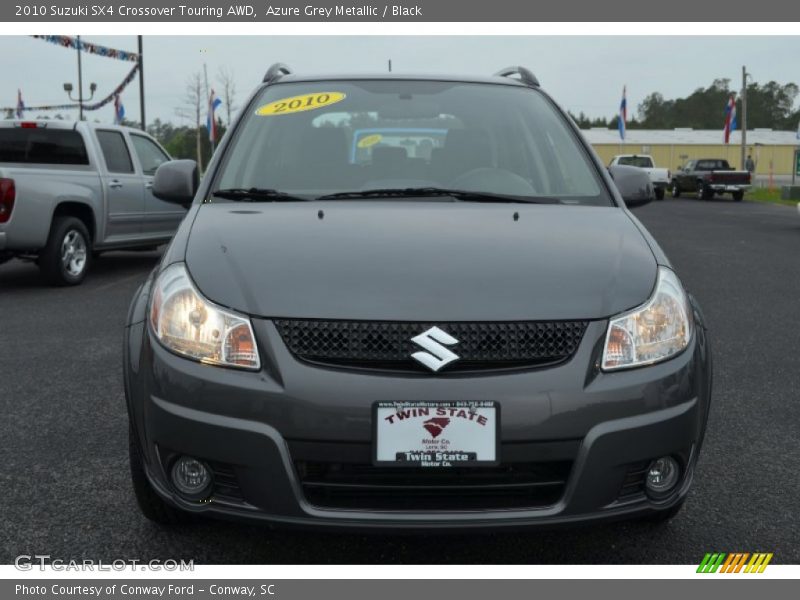 Azure Grey Metallic / Black 2010 Suzuki SX4 Crossover Touring AWD