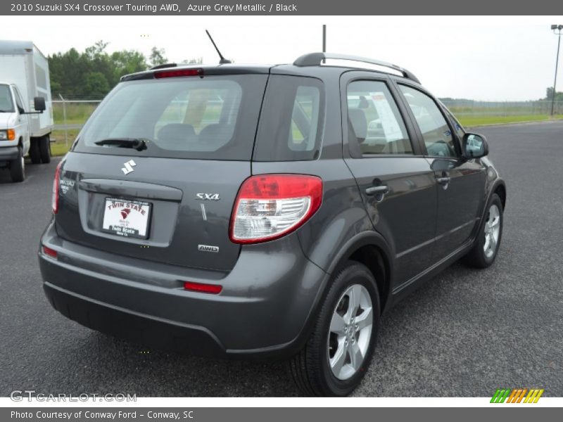Azure Grey Metallic / Black 2010 Suzuki SX4 Crossover Touring AWD
