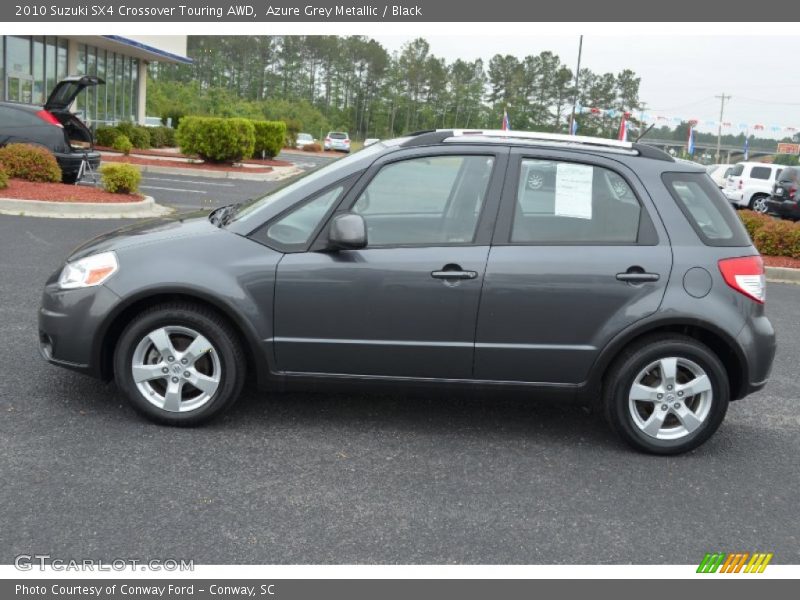 Azure Grey Metallic / Black 2010 Suzuki SX4 Crossover Touring AWD