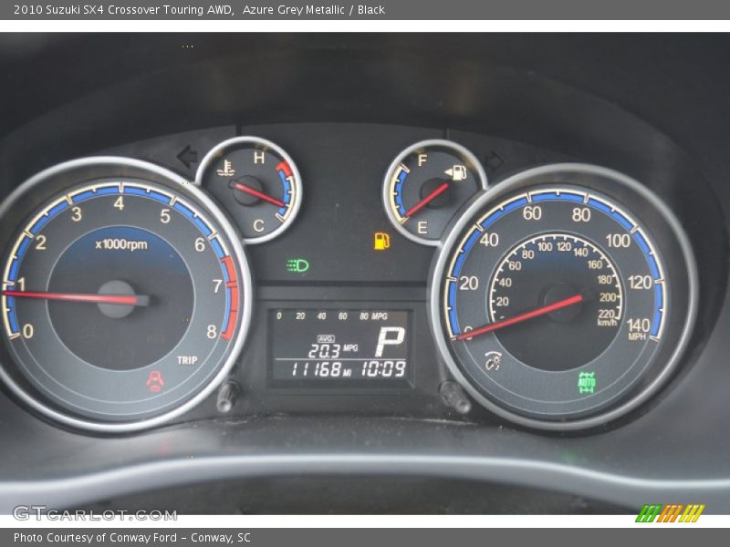  2010 SX4 Crossover Touring AWD Crossover Touring AWD Gauges