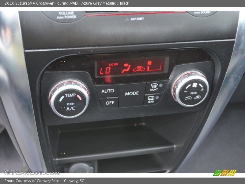 Controls of 2010 SX4 Crossover Touring AWD