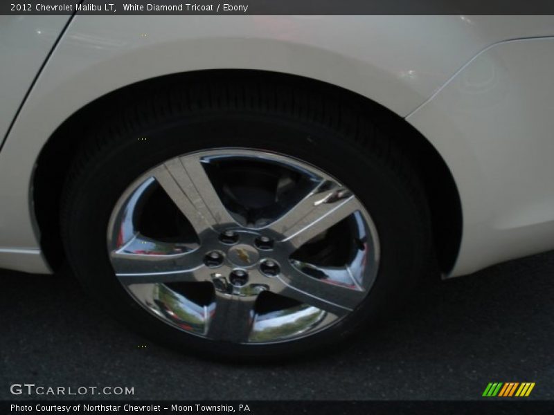White Diamond Tricoat / Ebony 2012 Chevrolet Malibu LT
