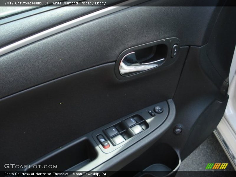 White Diamond Tricoat / Ebony 2012 Chevrolet Malibu LT