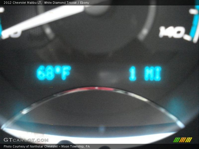 White Diamond Tricoat / Ebony 2012 Chevrolet Malibu LT