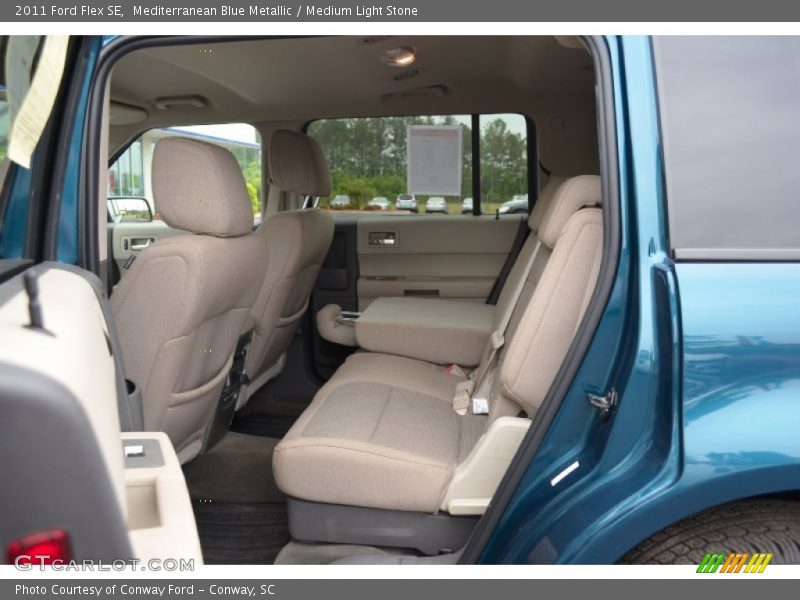 Mediterranean Blue Metallic / Medium Light Stone 2011 Ford Flex SE